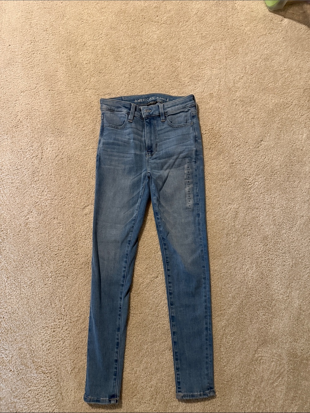 American Eagle Outfitters Women's Medium Blue High-Rise Skinny Jeans